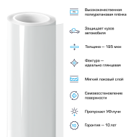 MEMBRANE Полиуретановая плёнка прозрачная глянцевая TPU Ultimate Gloss, 1.52 пог.м